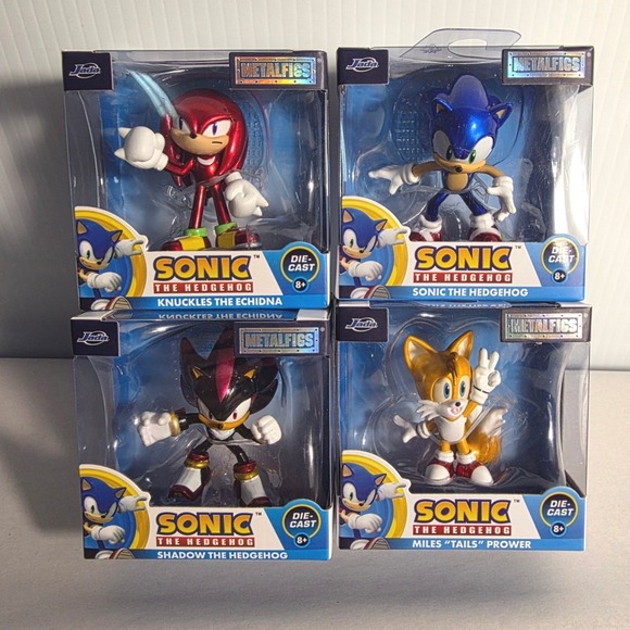 Jadaol Other - Jada Metalfigs Sonic Hedgehog Die Cast Figures Knuckles Sonic Tails Shadow NEW
